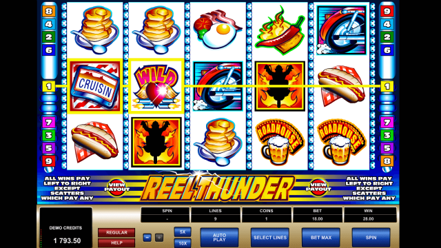 Бонусная игра Reel Thunder 8