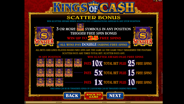 Игровой интерфейс Kings Of Cash 3