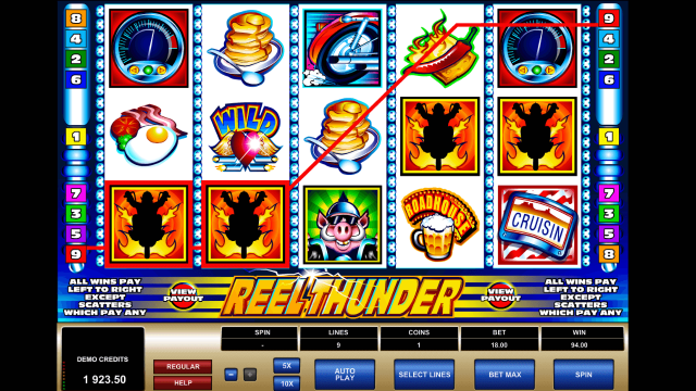 Бонусная игра Reel Thunder 10